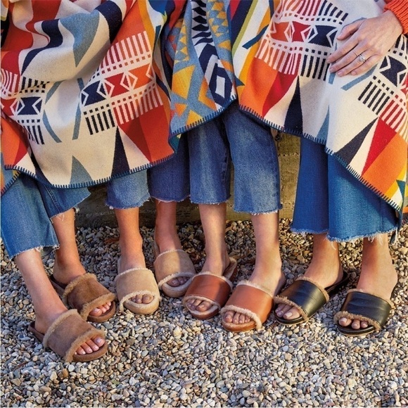 Beek suede shearling-lined Gallito slide - Picture 2 of 8